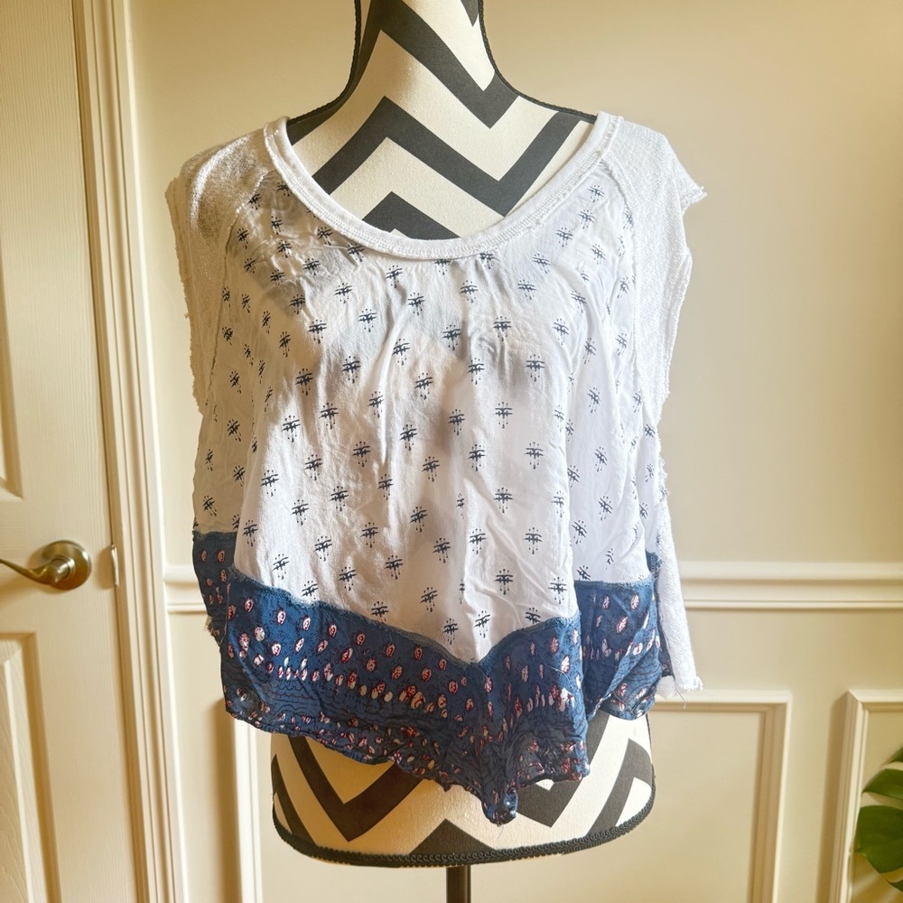 WE THE FREE Flowy Boho Sleeveless Tank Top size Small